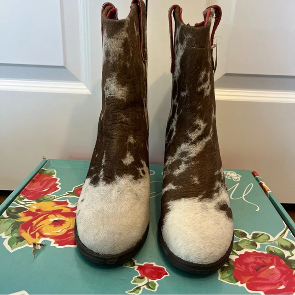 NEW ACALA'S GEORGE COW HAIR WESTERN BOOT Size 8 Cowgirl - Picture 2 of 7